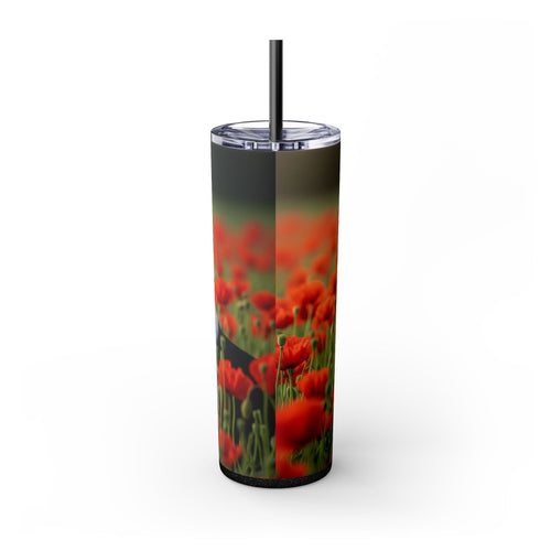 Skinny Tumbler with Straw – 20 oz Stainless Steel Cup