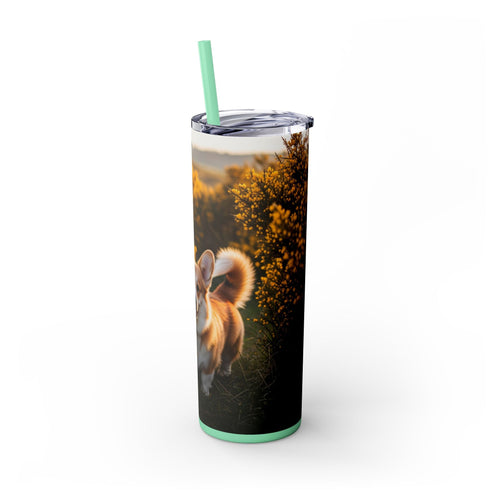 Skinny Tumbler with Straw – 20 oz Stainless Steel Cup