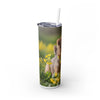 Skinny Tumbler with Straw – 20 oz Stainless Steel Cup