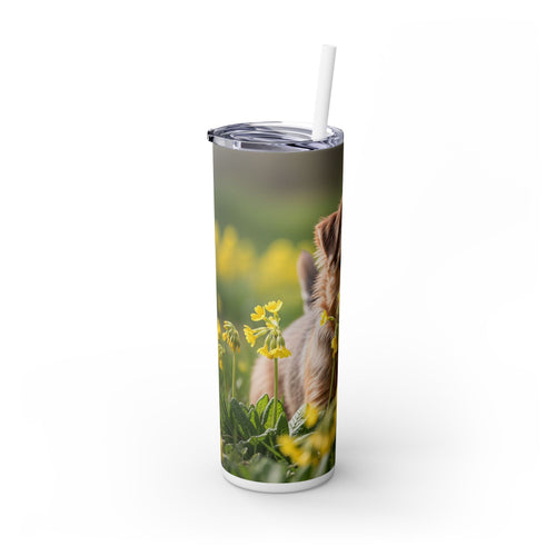 Skinny Tumbler with Straw – 20 oz Stainless Steel Cup