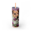 Skinny Tumbler with Straw – 20 oz Stainless Steel Cup