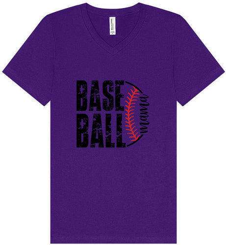 Baseball Mama Unisex V-Neck Shirt