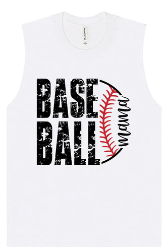 Baseball Mama Muscle Tank