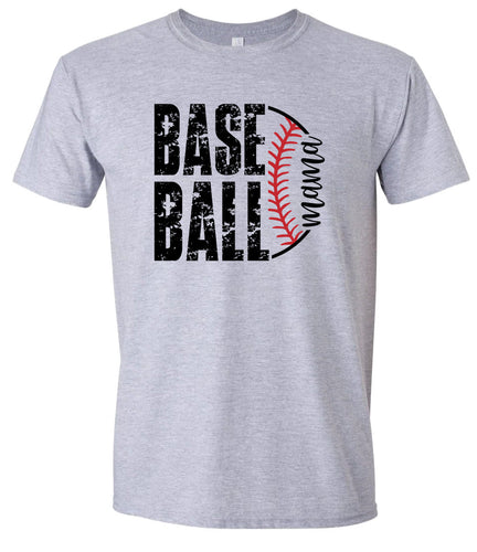 Baseball Mama Adult Gildan Soft Shirt
