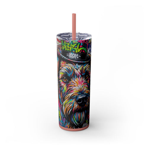 Skinny Tumbler with Straw – 20 oz Stainless Steel Cup