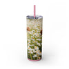 Skinny Tumbler with Straw – 20 oz Stainless Steel Cup