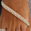 Flat bottom rhinestone plus size beach shoes