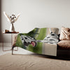 Sweatshirt Blanket – Plush Fleece Throw, 2 Size Options