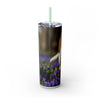 Skinny Tumbler with Straw – 20 oz Stainless Steel Cup