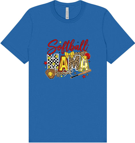 Softball Mama Adult Bella Canvas Shirt