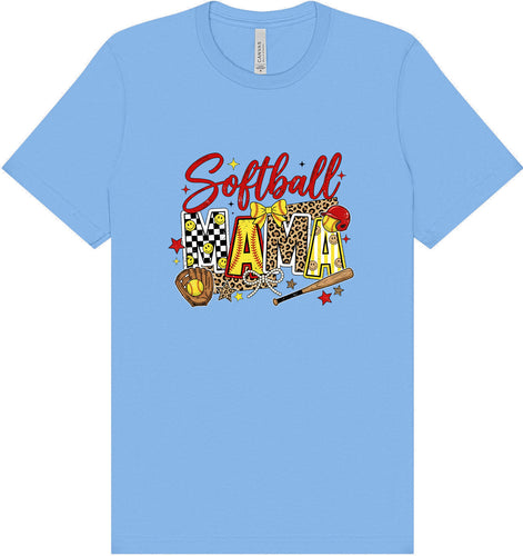 Softball Mama Adult Bella Canvas Shirt