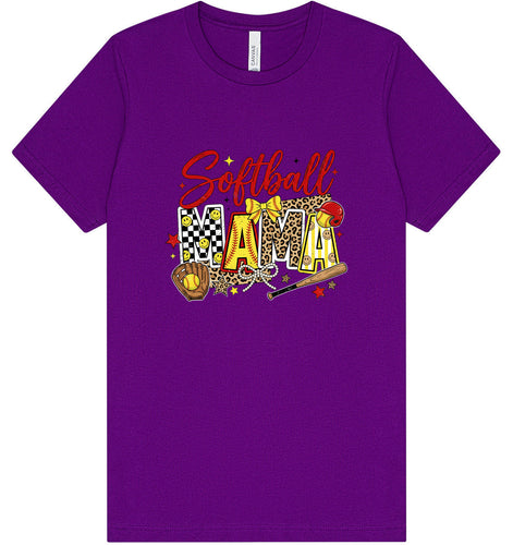 Softball Mama Adult Bella Canvas Shirt