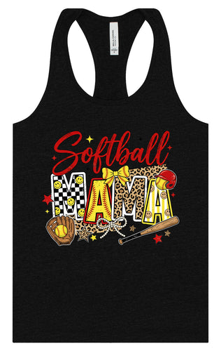 Softball Mama Women's Racerback Tank