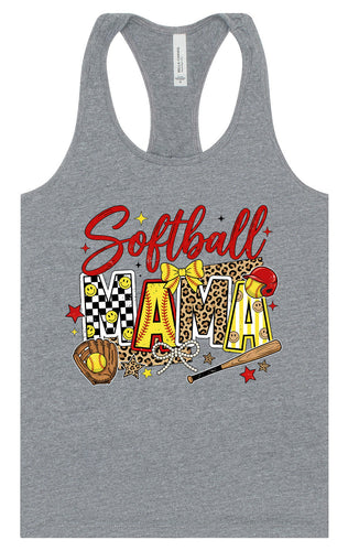 Softball Mama Women's Racerback Tank