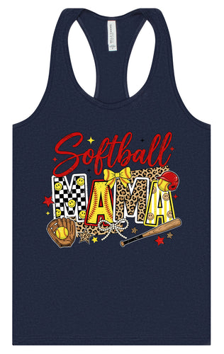 Softball Mama Women's Racerback Tank