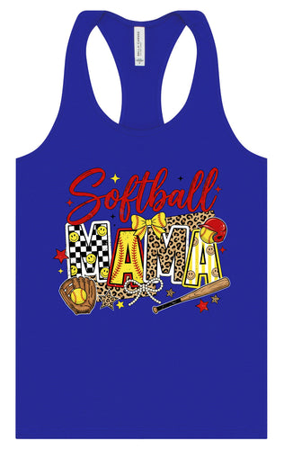 Softball Mama Women's Racerback Tank