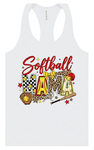 Softball Mama Women's Racerback Tank