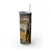 Skinny Tumbler with Straw – 20 oz Stainless Steel Cup