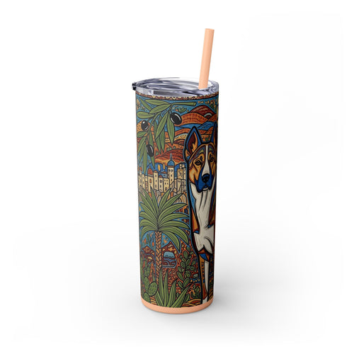 Skinny Tumbler with Straw – 20 oz Stainless Steel Cup