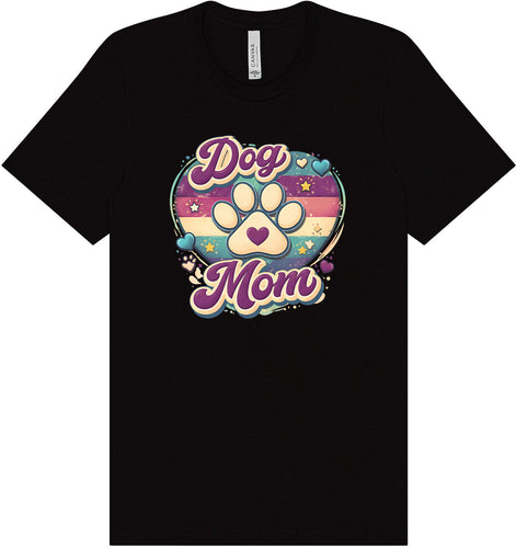 Retro Dog Mom Adult Bella Canvas Shirt