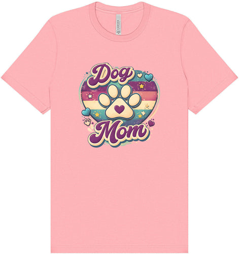 Retro Dog Mom Adult Bella Canvas Shirt