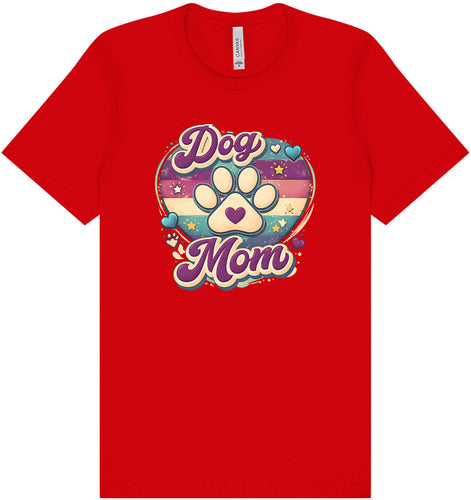 Retro Dog Mom Adult Bella Canvas Shirt