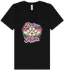 Retro Dog Mom Unisex V-Neck Shirt