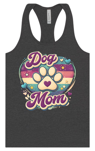 Retro Dog Mom Women's Racerback Tank