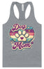 Retro Dog Mom Women's Racerback Tank