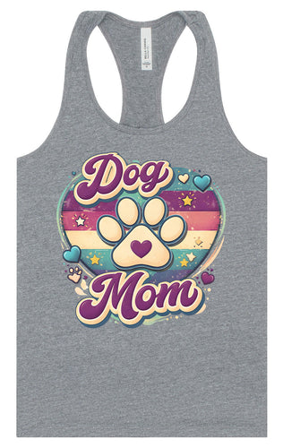 Retro Dog Mom Women's Racerback Tank