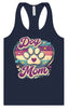 Retro Dog Mom Women's Racerback Tank