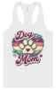 Retro Dog Mom Women's Racerback Tank