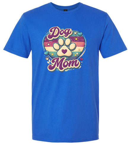 Retro Dog Mom Adult Gildan Soft Shirt