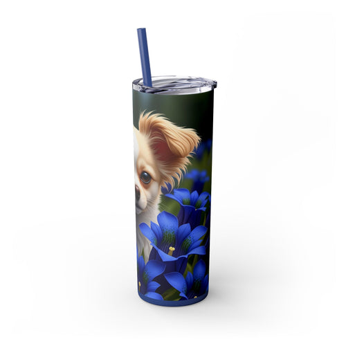 Skinny Tumbler with Straw – 20 oz Stainless Steel Cup
