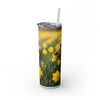 Skinny Tumbler with Straw – 20 oz Stainless Steel Cup