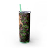 Skinny Tumbler with Straw – 20 oz Stainless Steel Cup