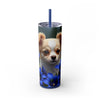 Skinny Tumbler with Straw – 20 oz Stainless Steel Cup