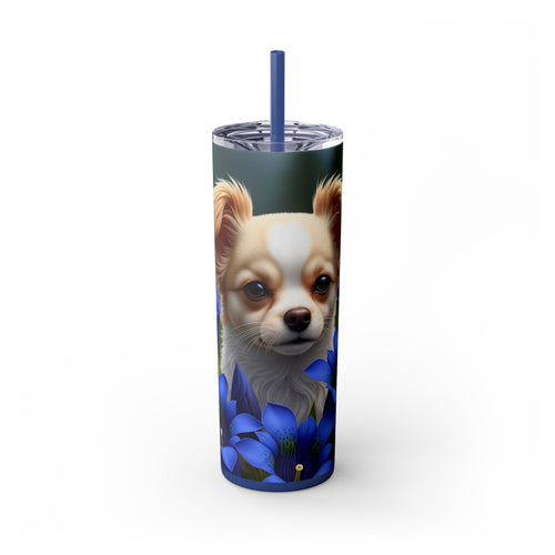 Skinny Tumbler with Straw – 20 oz Stainless Steel Cup