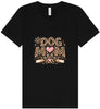 Leopard Print Dog Mom Unisex V-Neck Shirt