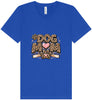 Leopard Print Dog Mom Unisex V-Neck Shirt