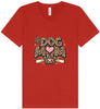 Leopard Print Dog Mom Unisex V-Neck Shirt