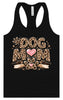 Leopard Print Dog Mom Women's Racerback Tank
