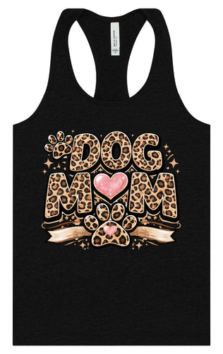 Leopard Print Dog Mom Women's Racerback Tank