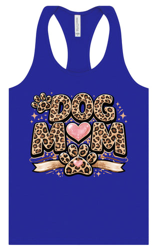 Leopard Print Dog Mom Women's Racerback Tank