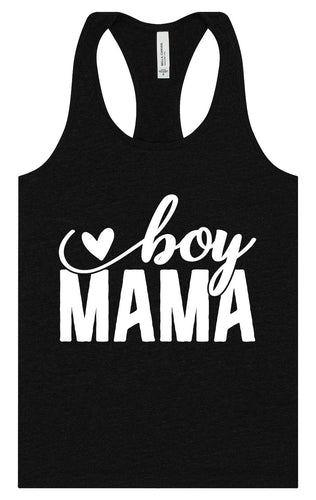 Boy Mama Women's Racerback Tank