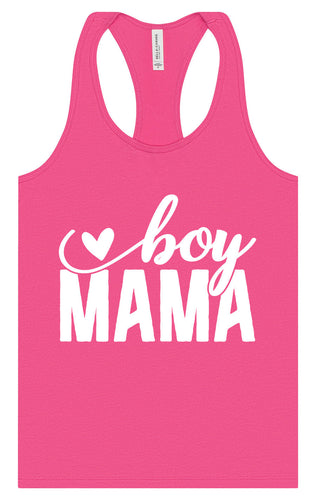 Boy Mama Women's Racerback Tank