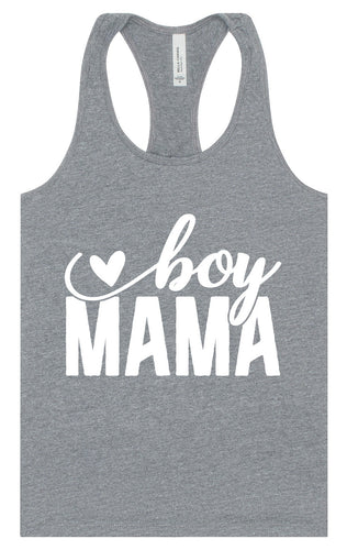 Boy Mama Women's Racerback Tank