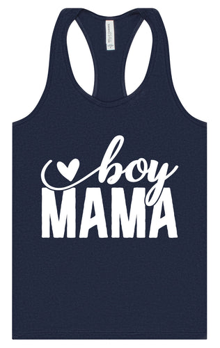 Boy Mama Women's Racerback Tank