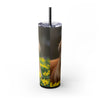 Skinny Tumbler with Straw – 20 oz Stainless Steel Cup