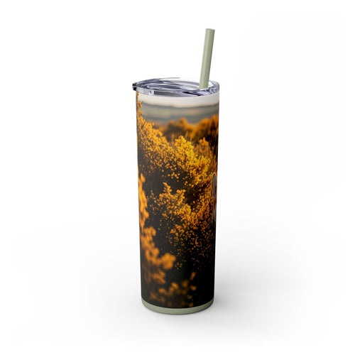 Skinny Tumbler with Straw – 20 oz Stainless Steel Cup
